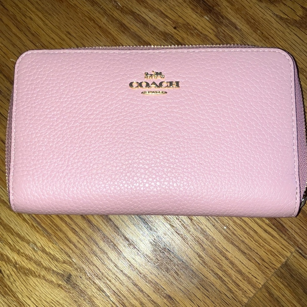 Pink coach wallet